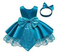 Robe de mariage, demoiselle d'honneur, robe de fête pour bébé fille, robe de fête, robe de princesse, tutu de princesse, robe de baptême, grand premier anniversaire, danse, bal de fin d'année, bleu