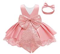 Robe de mariage, demoiselle d'honneur, robe de fête pour bébé fille, robe de fête, robe de princesse, tutu de princesse, robe de baptême, grand premier anniversaire, danse, bal de fin d'année, Rose