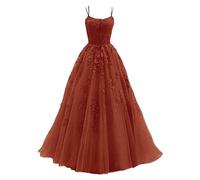 Robe De MariéE Dentelle A Bretelles Femme, Robe De Cocktail Femme Mariage, VêTements De SoiréE Women Chic, Grande Taille PâQues Tenue AppliquéE Tulle Longues Bal Quinceanera