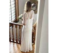 Robe de mariée en crêpe grossesse ou femme collection mariage écru S