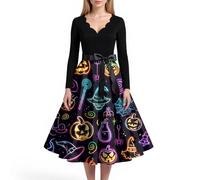 Robe de Mariée Halloween Horreur D' Déguisement Malefique Femme Diable Chauve Souris Vampire Costume Fantôme Terrified Cyan Costume Halloween Pirate Hallowen Robe Malefique Femme Cyan S