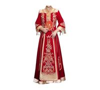 Robe de mariée,Robes de Mariage, Robe de mariée Chinoise Xiuhe Cheongsams Ensembles Dragon et Phénix Mariée Robe de Toast Costume Hanfu(6X-Large)