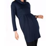 Robe de maternité avec col roulé et poches Bleu foncé, Noir, Cappucino, lavande