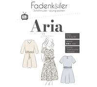 Robe de modèle de découpe en papier Aria Femme