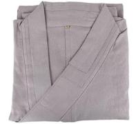 Robe De Moine Bouddhiste Manteau Moines Vêtements Section Mince Moine Costume Zen Méditation Kungfu Shaolin, Light Grey, 4XL