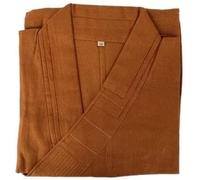 Robe De Moine Bouddhiste Manteau Moines Vêtements Section Mince Moine Costume Zen Méditation Kungfu Shaolin, Khaki, XXL