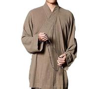 Robe de moine, tenue zen, multicolore, plusieurs tailles(Khaki,XL)