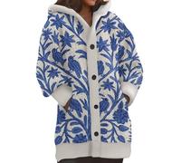 Robe de Noël à capuche pour femme 2025. Le pull de Noël pour femme a un Père Noël et un flocon de neige imprimé sweat à capuche à manches longues, manteau décontracté pour intérieur et extérieur