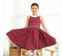 Robe de noël carreaux tartan hepburn rouge tartan 14/16A