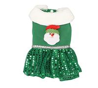 Robe de Noël de Gavigain Dog, vêtements d'hiver à Paillettes Chaudes Confortables, Polyester Doux, Tenue de Vacances Festive pour Animaux de Compagnie (XL)