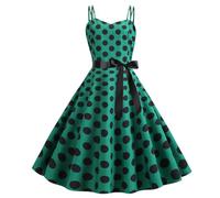 Robe de Noël Femme à Paillettes Manches Longues Élégante et Sensuelle Dentelle Résille Transparente Chaude et Confortable Col U Loose Grande Taille Motif Verre à Vin Rouge et Pois Cocktail Carnaval