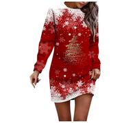 Robe De Noël Femme Grande Taille Chic Et Élégante - Mère Noël Cocktail Soirée Fête Cérémonie Décontractée