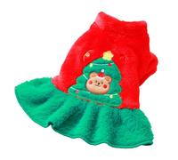 Robe De Noël Pour Petit Chien - 18x25x1cm | Robe De Fête Pour Animaux | Vêtements Chien Thème Sapin De Noël | Tenue Festive Pour Chiens Et Chats De Petite À Moyenne Taille, Costume Adorable Pour Vacan
