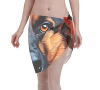 Robe de Plage colorée Floweran Shepherd à séchage Rapide, idéale pour Les Vacances, Parfaite comme paréo, Bikini Respirant ou Robe de Plage.