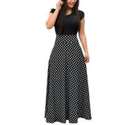 Robe de Plage Femme Chemise Col Rond CacheMaillots et Sarongs Bikini Cover Up pour Maillot de Bain Casual Robes Beachwear Blouse Flower Dress Jupe Pas Cher Solde (Black, L)
