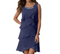Robe de Plage Femme Eté Robes Chemise à Manches Courtes Chic Elegant Cache Maillot de Bain Bikini Cover Up avec Bouton Col en V Longue Chemisiers Blouses Long Dress Summer Maillots de Bain Tendance