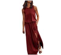 Robe de Plage Femme Grande Taille Manche Courte Robe Tunique Chic Col V Fluide Décontractée Ample Couleur Unie T-Shirt Grande Taille Robe Maxi Longue Plage Robe De Soleil Robe Tee Shirt Femme