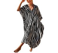 Robe de Plage Femme Longue Bikini Cover-Up Robe Hôtesse Grande Taille Boheme Robe Maxi Fleur Kimono Vacance Plage A01