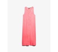 Superdry Beach Jersey Sleeveless Midi Dress Rose M Femme