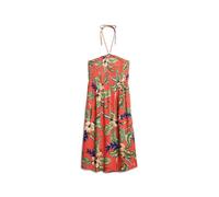 Robe de plage mi-longue smockÃ©e femme Superdry Rouge L