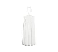 Superdry Smocked Midi Beach Sleeveless Long Dress Blanc XL Femme