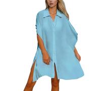 Robe de plage pour femme - Longue et aérée - Kimono - Robe de plage - Chemise de plage - Crochet - Grandes tailles - Kimono - Tunique de plage - Gilet - Maillot de bain Boho - Vêtement de plage