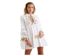 Robe de plage Trendyol - TBESS20EL0862 - Robe de Plage en Voile avec Pompons Brodes Femme 38
