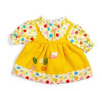 Bigjigs Toys - Robe de poupée florale jaune - Tenue d'été amusante - Taille S