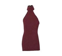 Robe de Poupée Tenue Féminine Vêtement de Modèle Accessoire de 6 Pouces Costume de Personnage Au Design Élégant Approprié pour Exposition et Jeu Éduca, Rouge