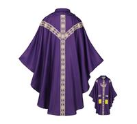 Robe de prêtre - Avec ruban - Robe de mesure catholique - Robe religieuse et robe pour la messe - Pour homme - Pour cosplay, bal masqué, carnaval, scène, séance photo, mariage, vacances