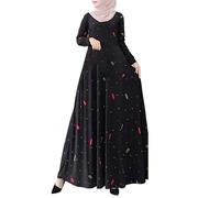 Robe De Priere Femme Musulmane en Coton Grande Taille Robes Ensembles À Manches Longues Uni-Couleur Robe Musulmanes pour Femmes Ensemble avec Hijab Islamique Dubai Robes De Prières pour Le Ramadan