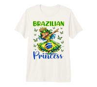Robe de Princesse brésilienne Dab Girl Drapeau Heritage Girls Kids T-Shirt Haut de Gamme