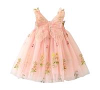 Robe de princesse brodée de papillons, sans manches, avec ailes, pour fête de danse, en , motif Floral, vêtements pour petites filles Pull Pour Fille Décontracté Robe Imprimé Robe Pull Fille 6 Ans