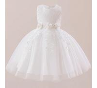 Robe de princesse de performance spéciale en dentelle de couleur unie pour filles, robe courte pour mariage, animation, événements, festivals, fêtes, récitals de piano, très élégante, robe tutu en tul