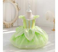 Robe de princesse en maille verte pour bébé fille, tenue de fête, anniversaire, mariage, vacances, robe de cérémonie élégante, Moyen-Orient, Europe 6-9M,9-12M,12-18M,18-24M,2-3YGéométriquePolyester