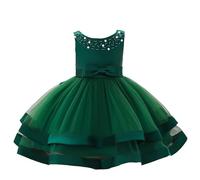 Robe de Princesse Fleurie pour Fille Occasions spéciales Mariage et Concours élégance 3 à 9 Ans Blanche Ensemble Fille BéBé Chapeau Ans