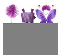 Robe de princesse pour bouquetière, ensemble élastique de 5 pièces, costume de fée | Costume de fée pour filles