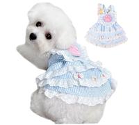 Robe de Princesse pour Chien, Adorable Robe Lolita avec Motif de Patte, Bordure en Dentelle, Jupe Douce pour Chaton, pour Petites Filles, vêtements Quotidiens, M