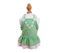 Robe de princesse pour grand jour - Robe florale en dentelle pour chiot, chat, petit chien, fête de vacances - Jupe pour chiens et filles