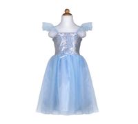 Robe de princesse sequins bleue, 5-6ans