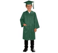 Robe de remise de diplôme tricotée avec chapeau assorti, tenue de cérémonie brillante pour enfants de 2 à 9 ans, en maille douce et confortable, parfaite pour les fêtes scolaires et photos souvenirs