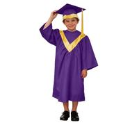 Robe De Remise Diplôme pour Enfants Ecole Primaire Étudiant Ensemble Costume de Diplôme pour Garçons Et Filles Contient 1Toge Diplômé et Chapeau Graduation cérémonie