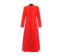 Robe de serveur d'autel romain en soutane pour homme - Chaire de clergé - Uniforme d'église - Costume catholique pour Halloween - Pour Halloween - Rouge - Taille XL