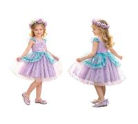 Robe De Sirène pour Fille Robe De Princesse pour Petites Filles Tutu Princesse Fée avec Manches Flottantes Tutu avec Écailles Sirène Lavande 18-24 Mois