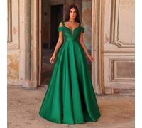 Robe de soirée élégante et formelle, encolure en forme de cœur, épaules dénudées, corsage bordé de dentelle, parfaite pour les dîners de gala, les réceptions de mariage, les bals de charité L,M,S,XL,X