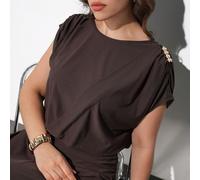 Robe de soirée élégante marron grande taille 2026 été, idées de tenue pour une robe de soirée élégante, robe de témoin de mariage pour femme, mariage, tenue élégante, tenue de vacances pour femme, rob