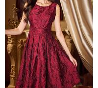 Robe de soirée élégante vintage en jacquard pour femmes, robe de remise des diplômes, robe d'invitée de mariage, tenues de vacances pour femmes, robes de remise des diplômes élégantes pour femmes, rob