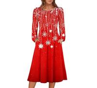 Robe De Soiree Femme Jupe Robe Fête Chic Reveillon L'An Dorée Hiver Pull Pere Jour Robes an Longue De Soiree Verte Dress Et Nouvel Sexy Noel Blanche Rouge Tenue Noël Mere Fete