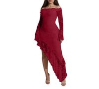 Robe De Soirée Gothique Longues Transparente Babydoll Bordeaux Communion Fleuri Espagnole Tutu Tahitienne 40 Volants Drapee Imprimé Élastiquée Euros Bikini Longueur Couture Coloree
