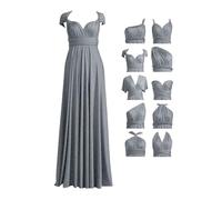 Robe de soirée longue pour femme - Sexy - Infinity - Col en V - Robe de remise de diplôme - Élégante - Robe maxi bandeau - Robe de demoiselle d'honneur - Multiway - Robe de cocktail - Grande taille